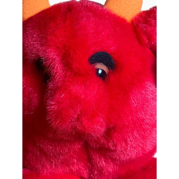 Puffkins Red Devil Plush Toy With Orange Horns and Poem Tag Limited Edition - Picture 5 of 16